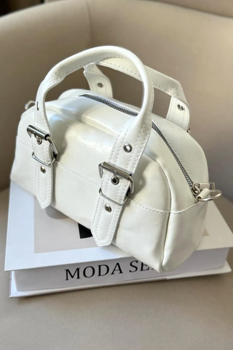 Дамска чанта BROGEHA WHITE, Цвят: бял, IVET.BG - Твоят онлайн бутик.