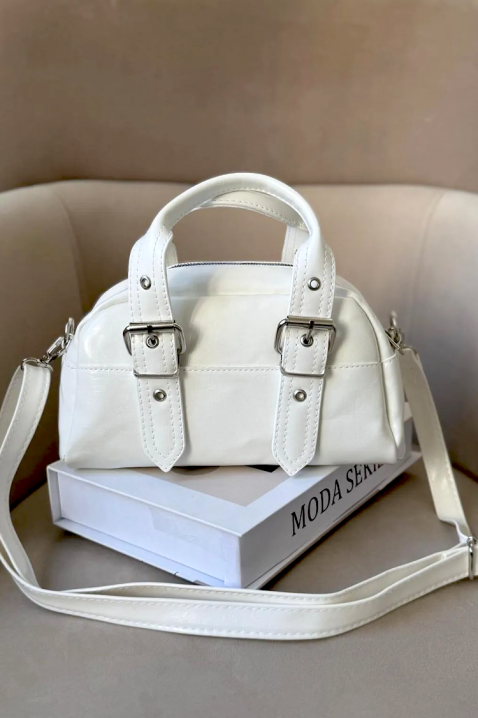 Дамска чанта BROGEHA WHITE, Цвят: бял, IVET.BG - Твоят онлайн бутик.