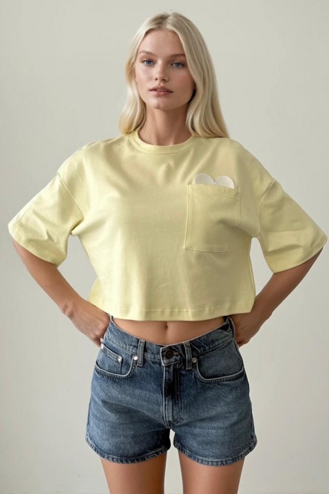 Тениска GRIZOLZA YELLOW, Цвят: жълт, IVET.BG - Твоят онлайн бутик.