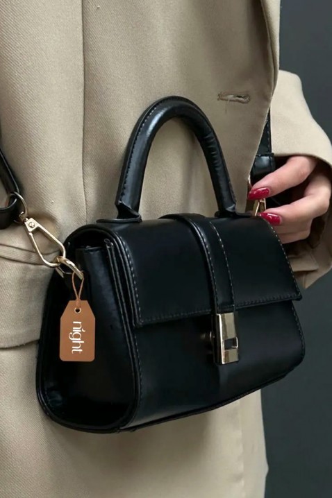 Дамска чанта BRUDEFA BLACK, Цвят: черен, IVET.BG - Твоят онлайн бутик.