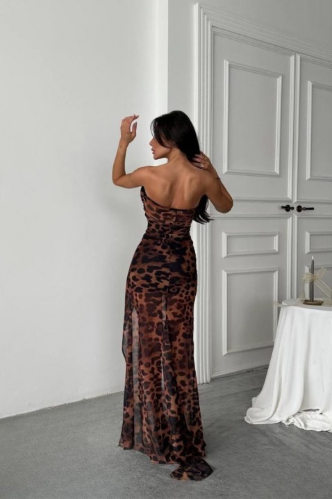 Рокля OFILIANA BROWN, Цвят: кафяв, IVET.BG - Твоят онлайн бутик.