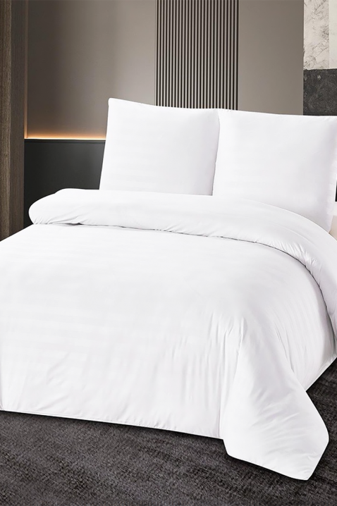 Спален комплект KRONESA WHITE 200x220 cm памук - 3 части, Цвят: бял, IVET.BG - Твоят онлайн бутик.