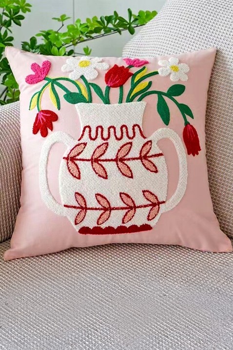 Калъфка за възглавница GRIOGENA 40х40 cm, Цвят: розов, IVET.BG - Твоят онлайн бутик.