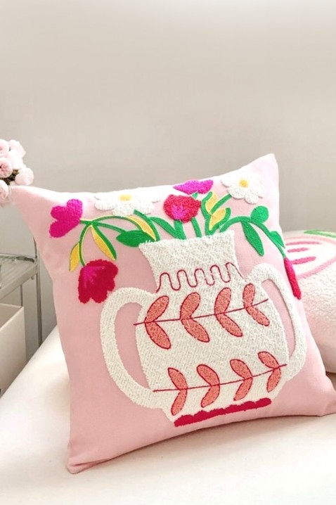 Калъфка за възглавница GRIOGENA 40х40 cm, Цвят: розов, IVET.BG - Твоят онлайн бутик.