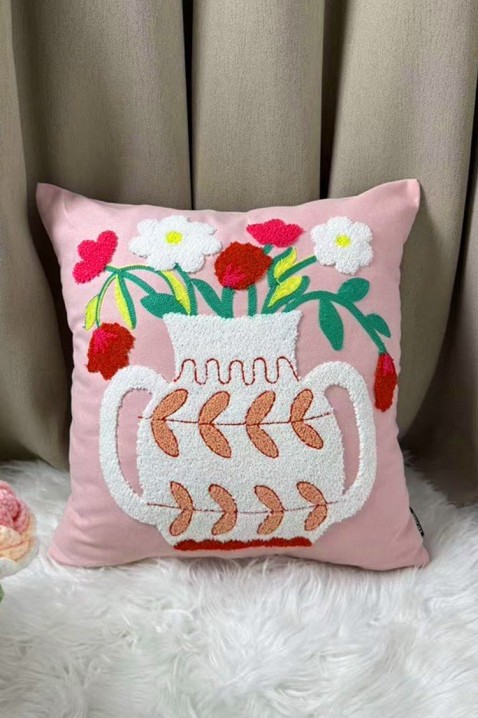 Калъфка за възглавница GRIOGENA 40х40 cm, Цвят: розов, IVET.BG - Твоят онлайн бутик.
