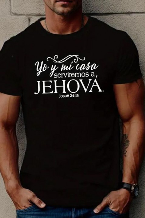 Мъжка тениска MELFOZO BLACK, Цвят: черен, IVET.BG - Твоят онлайн бутик.