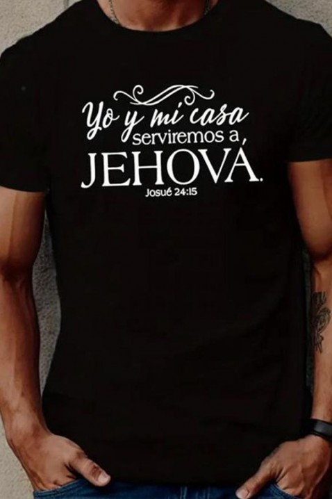 Мъжка тениска MELFOZO BLACK, Цвят: черен, IVET.BG - Твоят онлайн бутик.