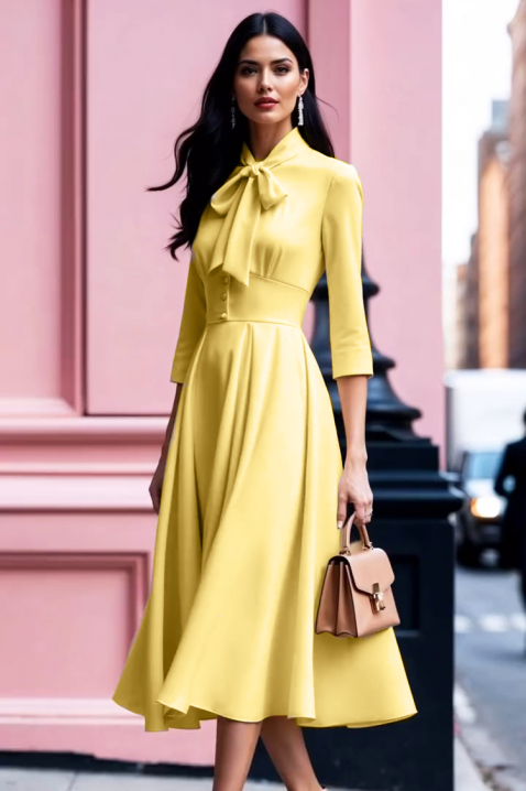 Рокля ZARPOLFA YELLOW, Цвят: жълт, IVET.BG - Твоят онлайн бутик.