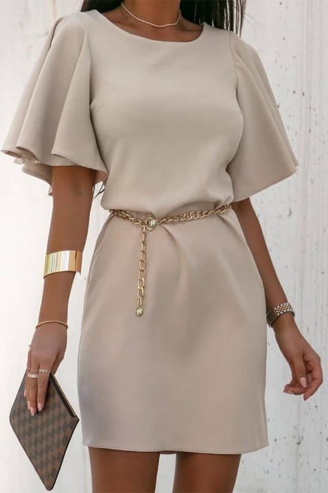 Рокля AMENZORVA BEIGE, Цвят: беж, IVET.BG - Твоят онлайн бутик.