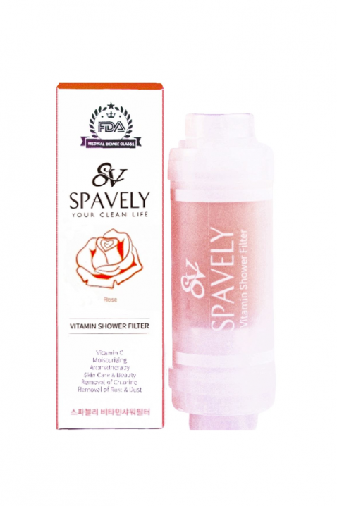 Филтър за душ SPAVELY ROSE с аромат на розаIVET.BG - Твоят онлайн бутик.