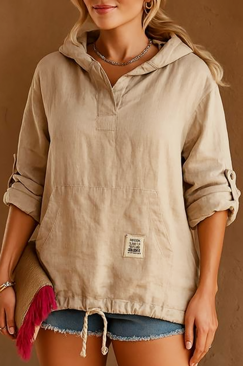 Суичър ERMISANA BEIGE, Цвят: беж, IVET.BG - Твоят онлайн бутик.