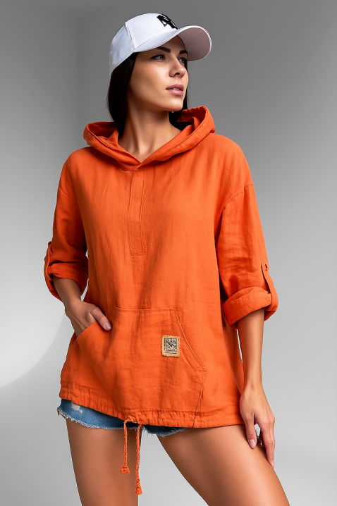 Суичър ERMISANA ORANGE, Цвят: оранжев, IVET.BG - Твоят онлайн бутик.