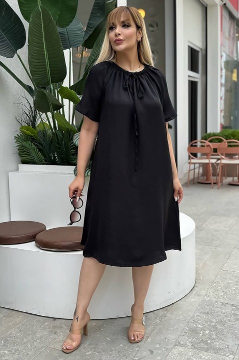 Рокля ELEGANSA, Цвят: черен, IVET.BG - Твоят онлайн бутик.