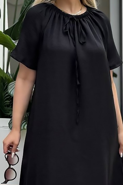 Рокля ELEGANSA, Цвят: черен, IVET.BG - Твоят онлайн бутик.