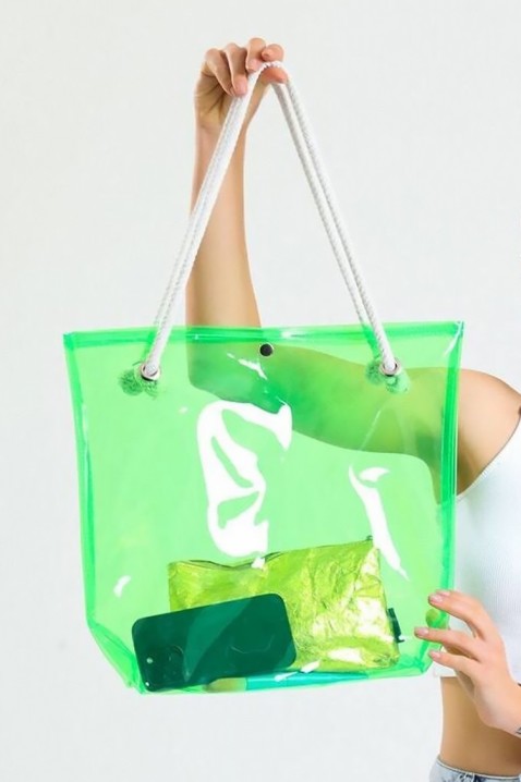 Плажна чанта NEONANA GREEN, Цвят: зелен, IVET.BG - Твоят онлайн бутик.