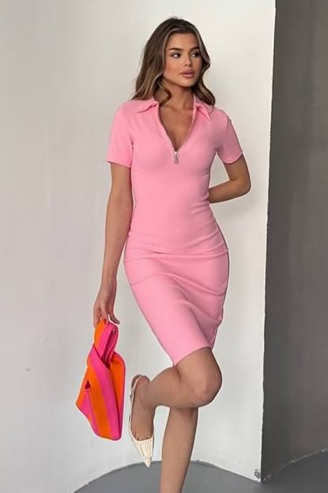 Рокля CIRVELVA PINK, Цвят: розов, IVET.BG - Твоят онлайн бутик.