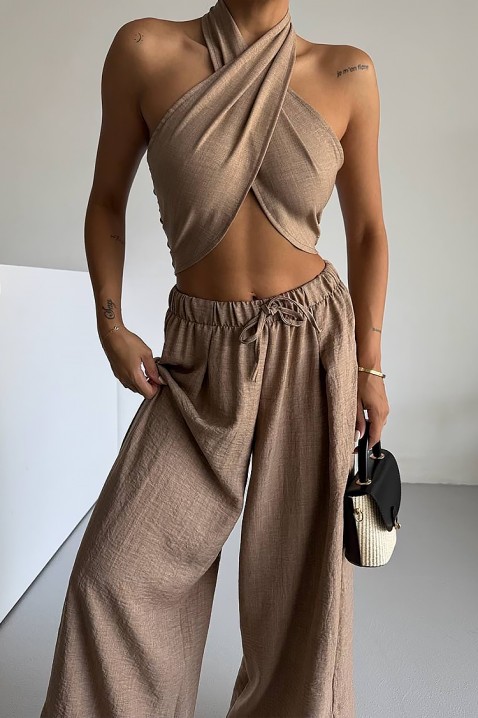 Комплект ASMEROLA BEIGE, Цвят: тъмнобежово, IVET.BG - Твоят онлайн бутик.