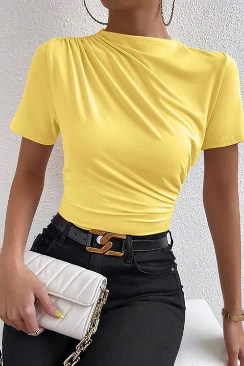 Блуза PERLIRZA YELLOW, Цвят: жълт, IVET.BG - Твоят онлайн бутик.