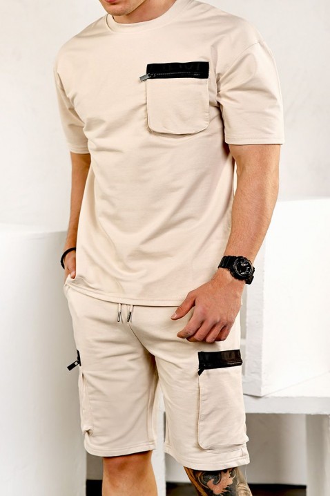 Мъжки комплект FEXO BEIGE, Цвят: беж, IVET.BG - Твоят онлайн бутик.