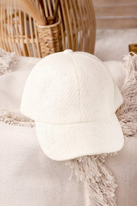 Шапка SHAPINANA WHITE, Цвят: бял, IVET.BG - Твоят онлайн бутик.