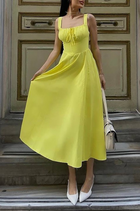 Рокля BELFORZA YELLOW, Цвят: жълт, IVET.BG - Твоят онлайн бутик.