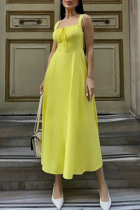 Рокля BELFORZA YELLOW, Цвят: жълт, IVET.BG - Твоят онлайн бутик.