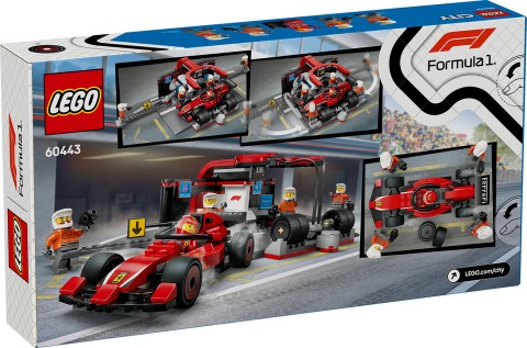 60443 | F1® Спирка в бокса и механика с болид FerrariIVET.BG - Твоят онлайн бутик.