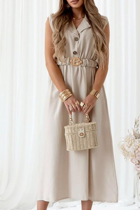 Рокля FROMELA BEIGE, Цвят: беж, IVET.BG - Твоят онлайн бутик.
