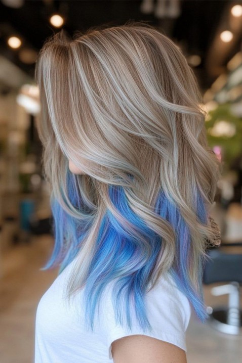 Тебешир за коса TINTESSA BLUE, Цвят: син, IVET.BG - Твоят онлайн бутик.