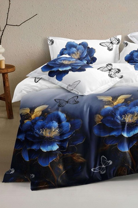 Спален комплект KELIRMA 200x220 cm памук - 4 части, Цвят: многоцветен, IVET.BG - Твоят онлайн бутик.