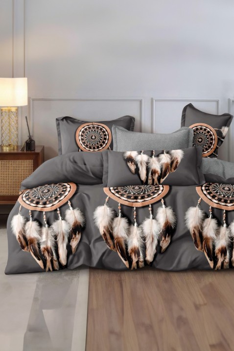 Спален комплект EMORILDA 200x220 cm памук - 4 части, Цвят: многоцветен, IVET.BG - Твоят онлайн бутик.