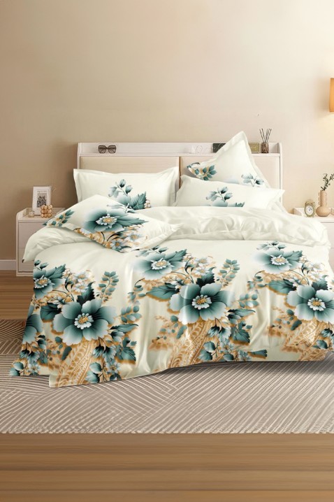 Спален комплект AURESIA 200x220 cm памук - 4 части, Цвят: многоцветен, IVET.BG - Твоят онлайн бутик.