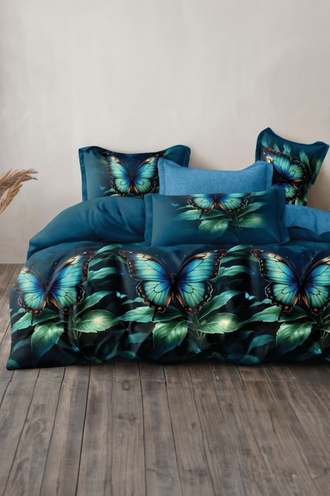 Спален комплект NERINFA 200x220 cm памук - 4 части, Цвят: многоцветен, IVET.BG - Твоят онлайн бутик.