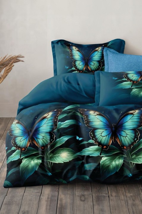Спален комплект NERINFA 200x220 cm памук - 4 части, Цвят: многоцветен, IVET.BG - Твоят онлайн бутик.