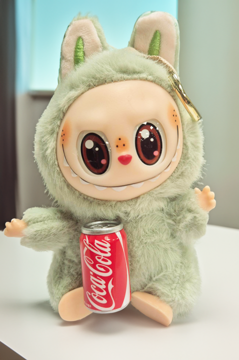 Аксесоар за чанта LABUBU COCA COLA GREEN, Цвят: зелен, IVET.BG - Твоят онлайн бутик.