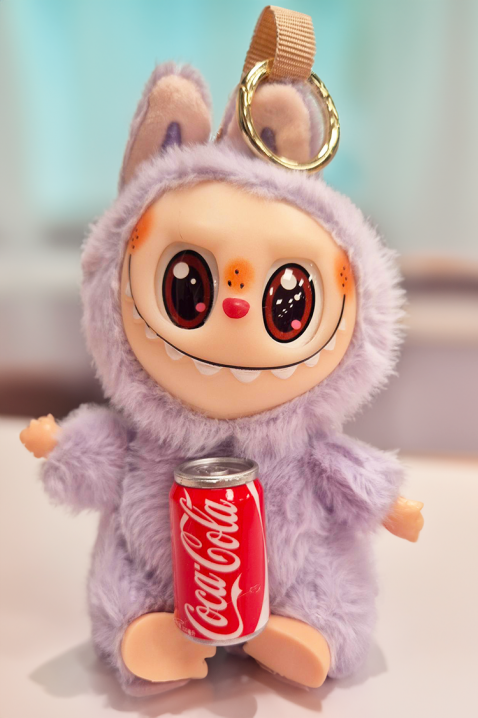 Аксесоар за чанта LABUBU COCA COLA LILA, Цвят: лилав, IVET.BG - Твоят онлайн бутик.