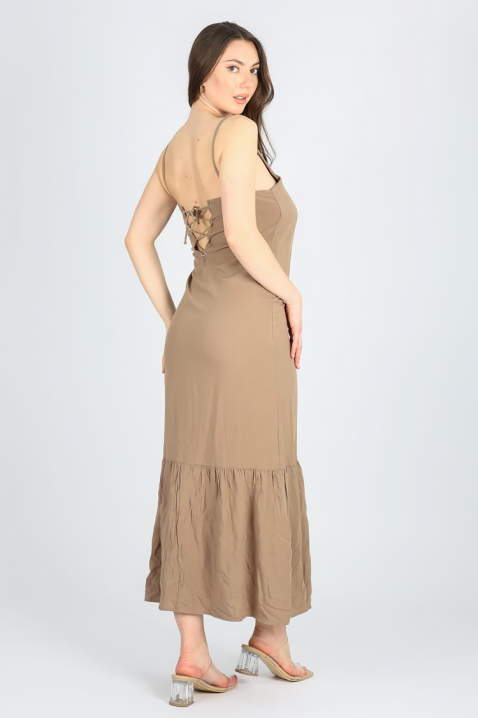 Рокля OGLESIA BEIGE, Цвят: беж, IVET.BG - Твоят онлайн бутик.