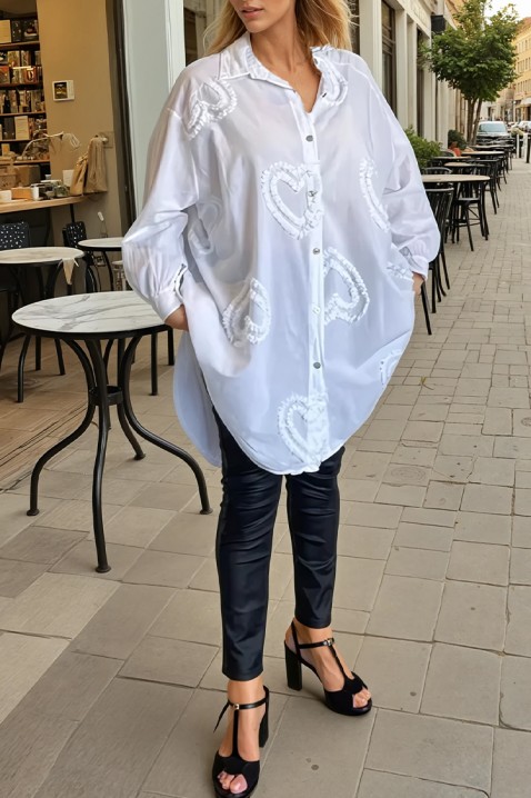 Дамска риза MADERINA WHITE, Цвят: бял, IVET.BG - Твоят онлайн бутик.