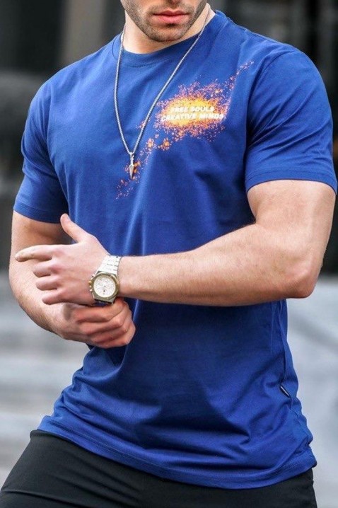 Мъжка тениска BENZON BLUE, Цвят: син, IVET.BG - Твоят онлайн бутик.