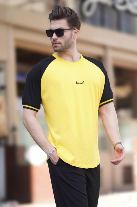 Мъжка тениска DEMERO YELLOW, Цвят: жълт, IVET.BG - Твоят онлайн бутик.