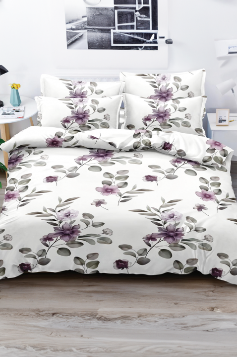 Спален комплект NIOGEHA 200x220 cm памук - 4 части, Цвят: бял, IVET.BG - Твоят онлайн бутик.