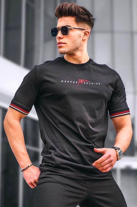 Мъжка тениска MRONSON BLACK, Цвят: черен, IVET.BG - Твоят онлайн бутик.