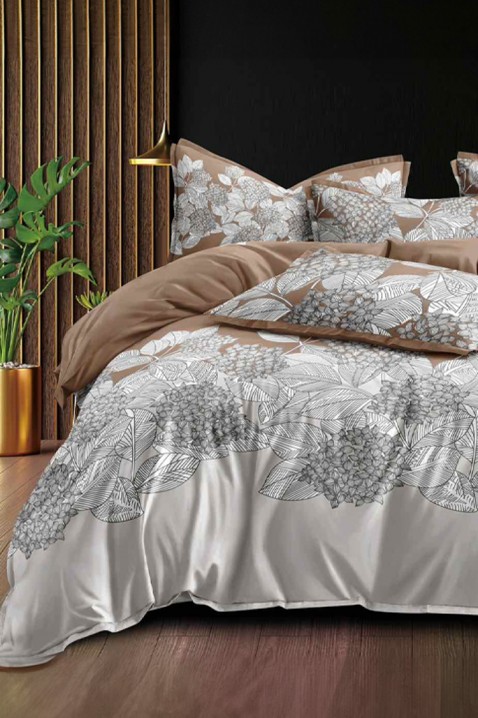 Спален комплект GOLMETA 200x220 cm памук - 4 части, Цвят: сив, IVET.BG - Твоят онлайн бутик.