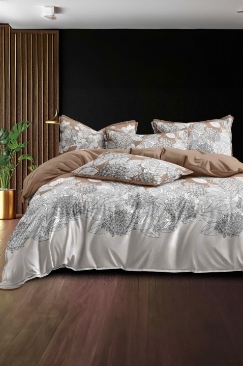 Спален комплект GOLMETA 200x220 cm памук - 4 части, Цвят: сив, IVET.BG - Твоят онлайн бутик.