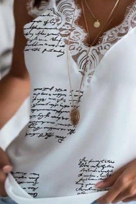 Топ BONESITA WHITE, Цвят: бял, IVET.BG - Твоят онлайн бутик.