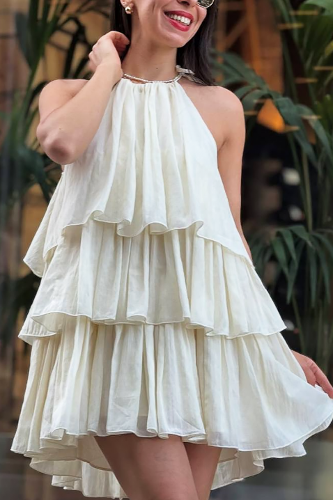Рокля GLAMOURNA, Цвят: екрю, IVET.BG - Твоят онлайн бутик.