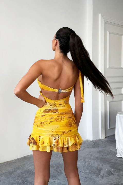 Рокля CAFENITA YELLOW, Цвят: жълт, IVET.BG - Твоят онлайн бутик.