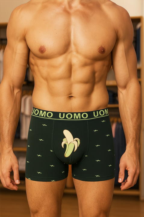 Мъжки боксерки VENZOTO DARK GREEN, Цвят: тъмнозелен, IVET.BG - Твоят онлайн бутик.