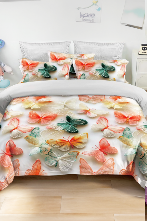 Спален комплект BUTTERFLY 160x200 cm памук - 3 части, Цвят: многоцветен, IVET.BG - Твоят онлайн бутик.