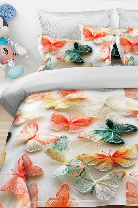 Спален комплект BUTTERFLY 160x200 cm памук - 3 части, Цвят: многоцветен, IVET.BG - Твоят онлайн бутик.